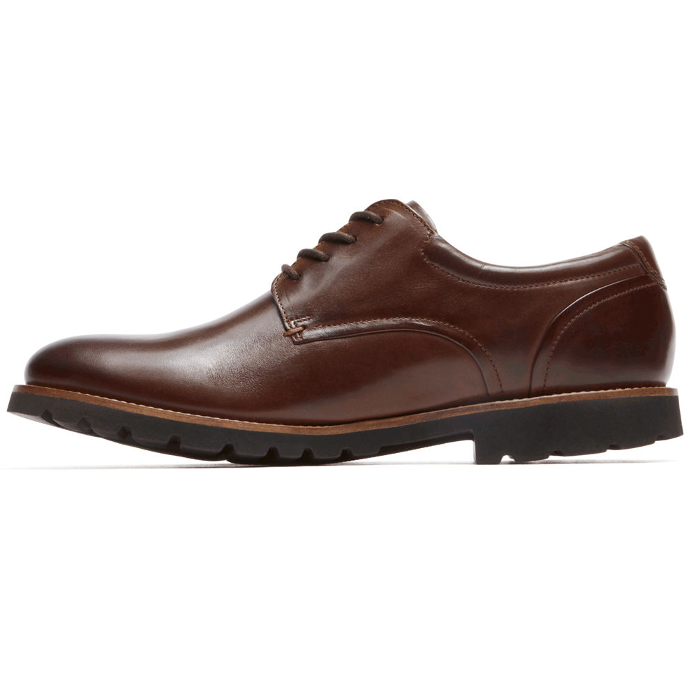 Rockport Singapore Mens Oxfords - Sharp & Ready Colben Brown - JX1406523